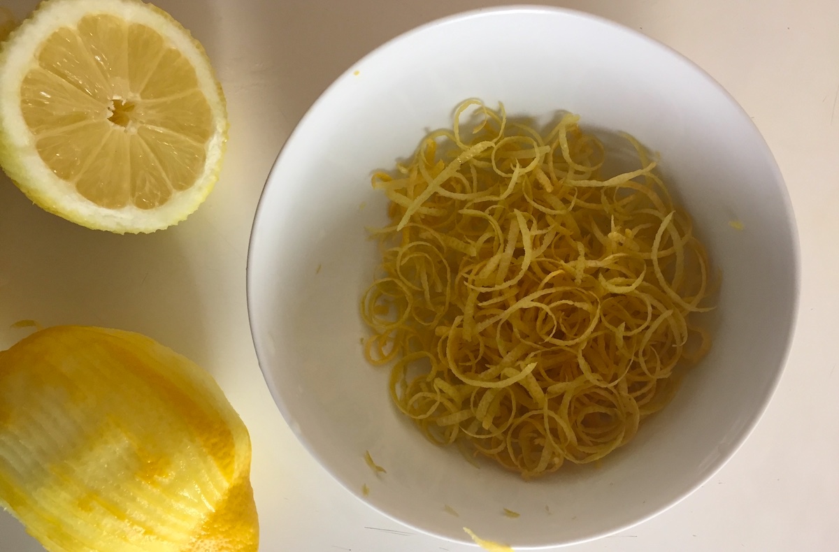 zestes de citron